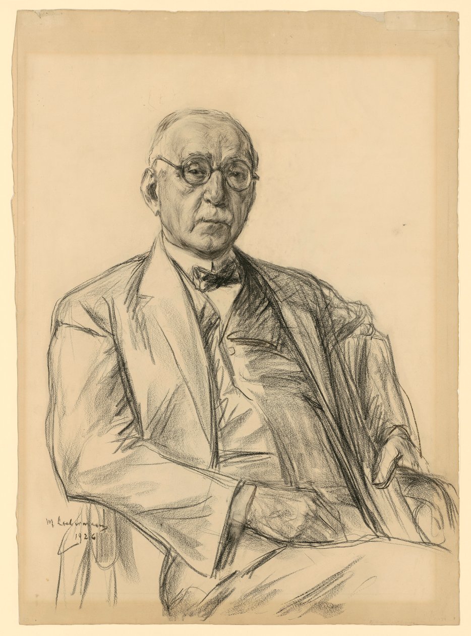 Keräilijä Oscar Huldschinskyn muotokuva tekijältä Max Liebermann