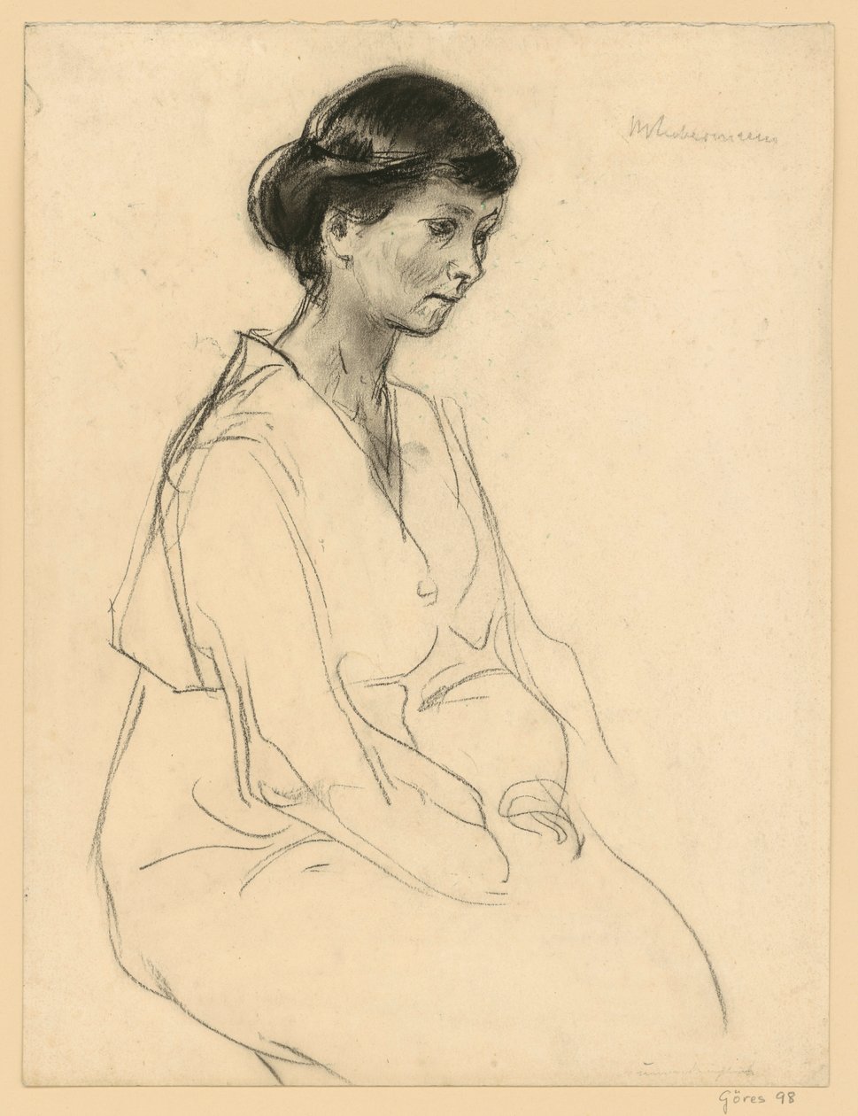 Nuoren naisen muotokuva (Taiteilijan tytär) tekijältä Max Liebermann