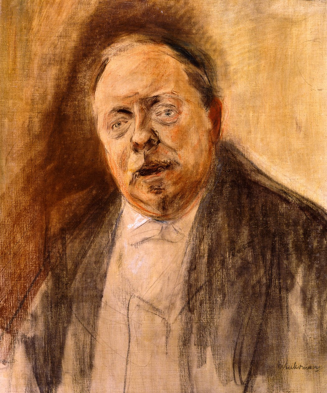 Vapaaherra Alfred von Bergerin muotokuvatutkielma tekijältä Max Liebermann