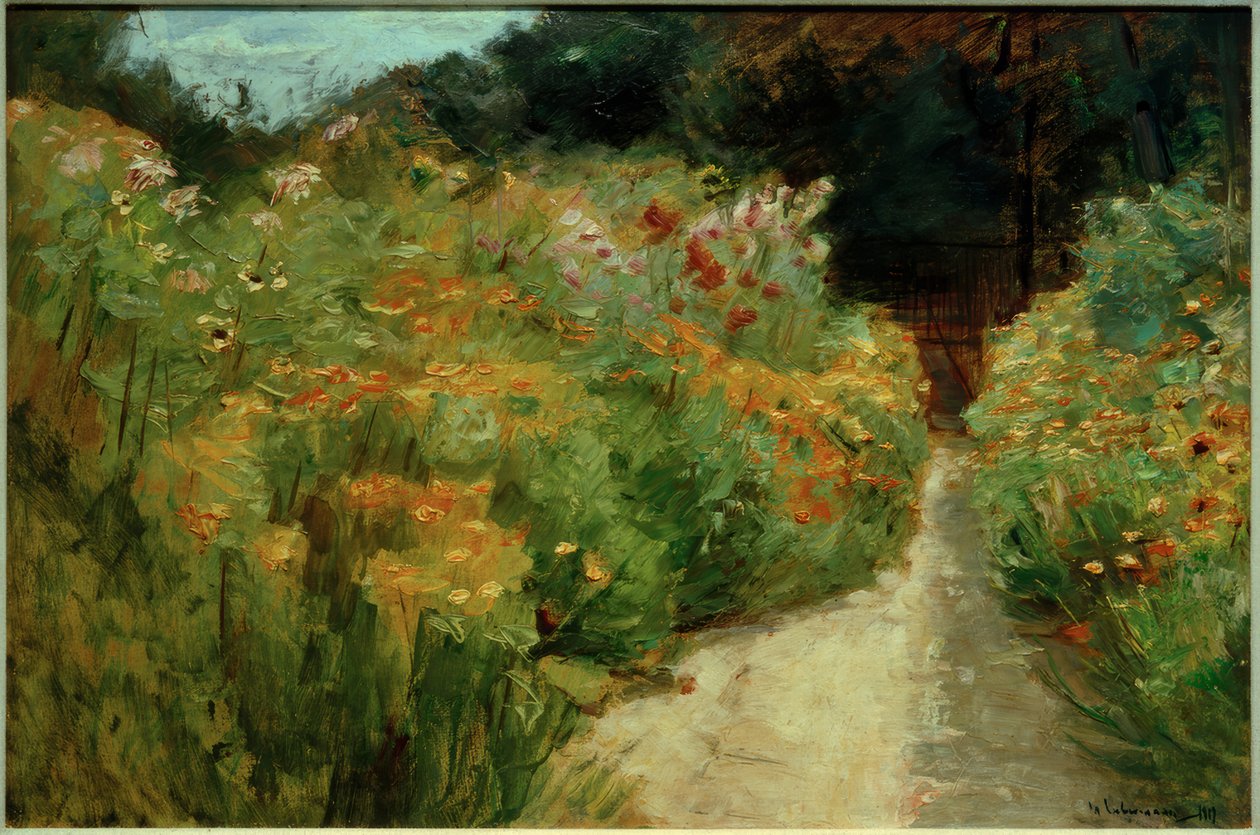 Blumenstauden im Wannseegarten tekijältä Max Liebermann