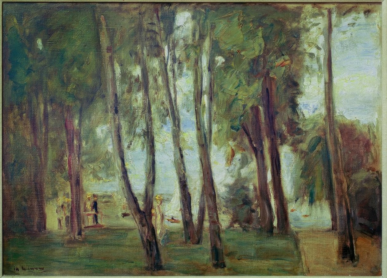 Der Garten des Künstlers Berliinissä – Wannsee, im Hintergrund tekijältä Max Liebermann