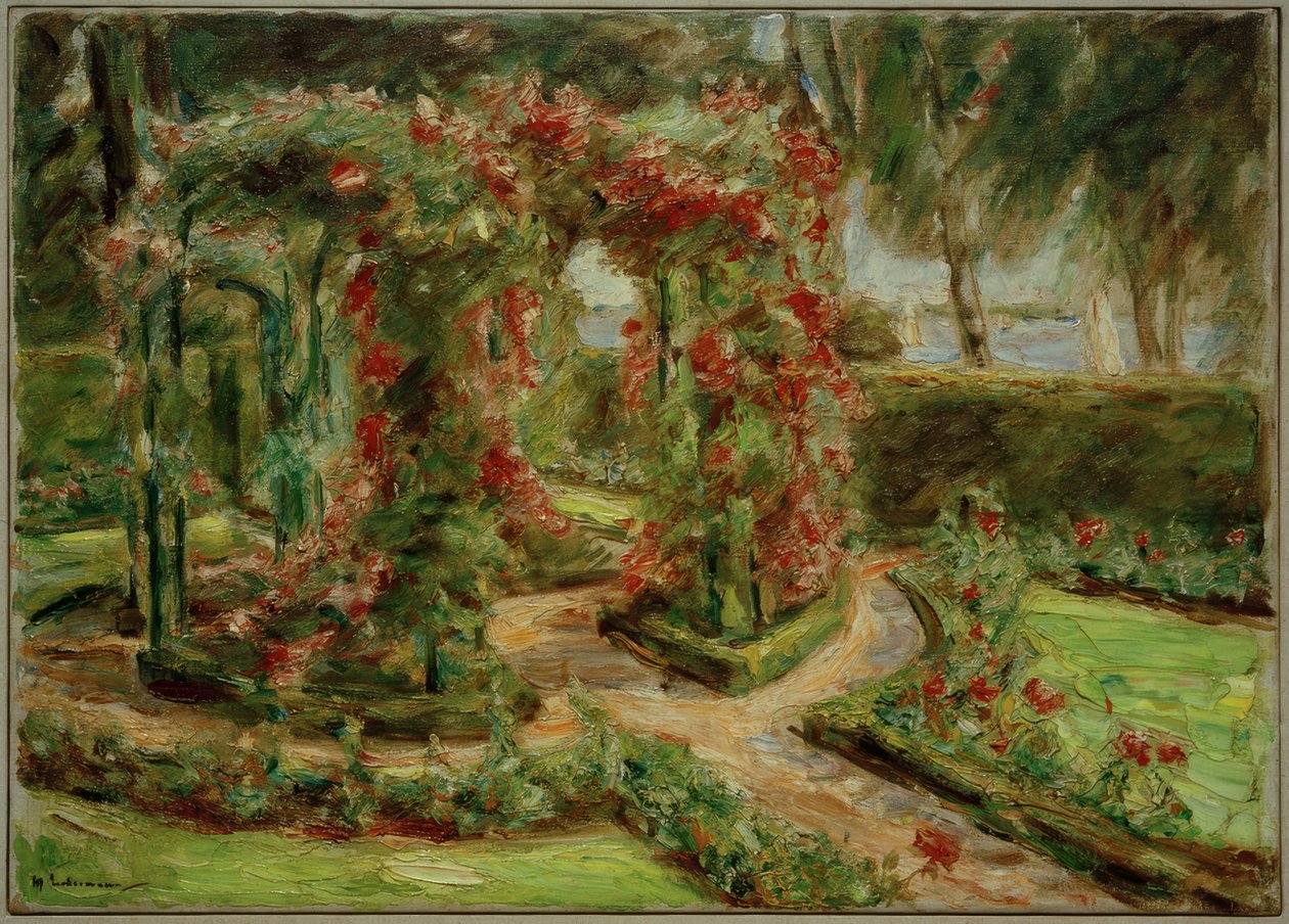 Der Rosengarten Wannseessa tekijältä Max Liebermann