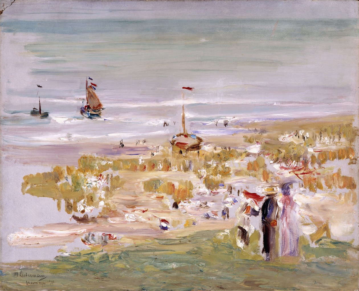 Der Strand, Scheveningen, 1900 tekijältä Max Liebermann