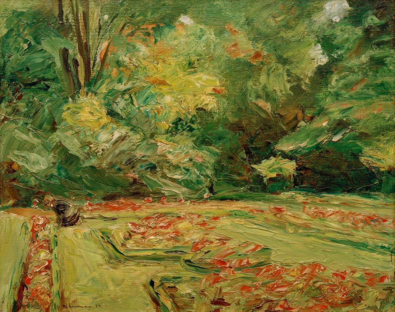 Kukkaterassi Wannsee Gardenissa pohjoisessa tekijältä Max Liebermann