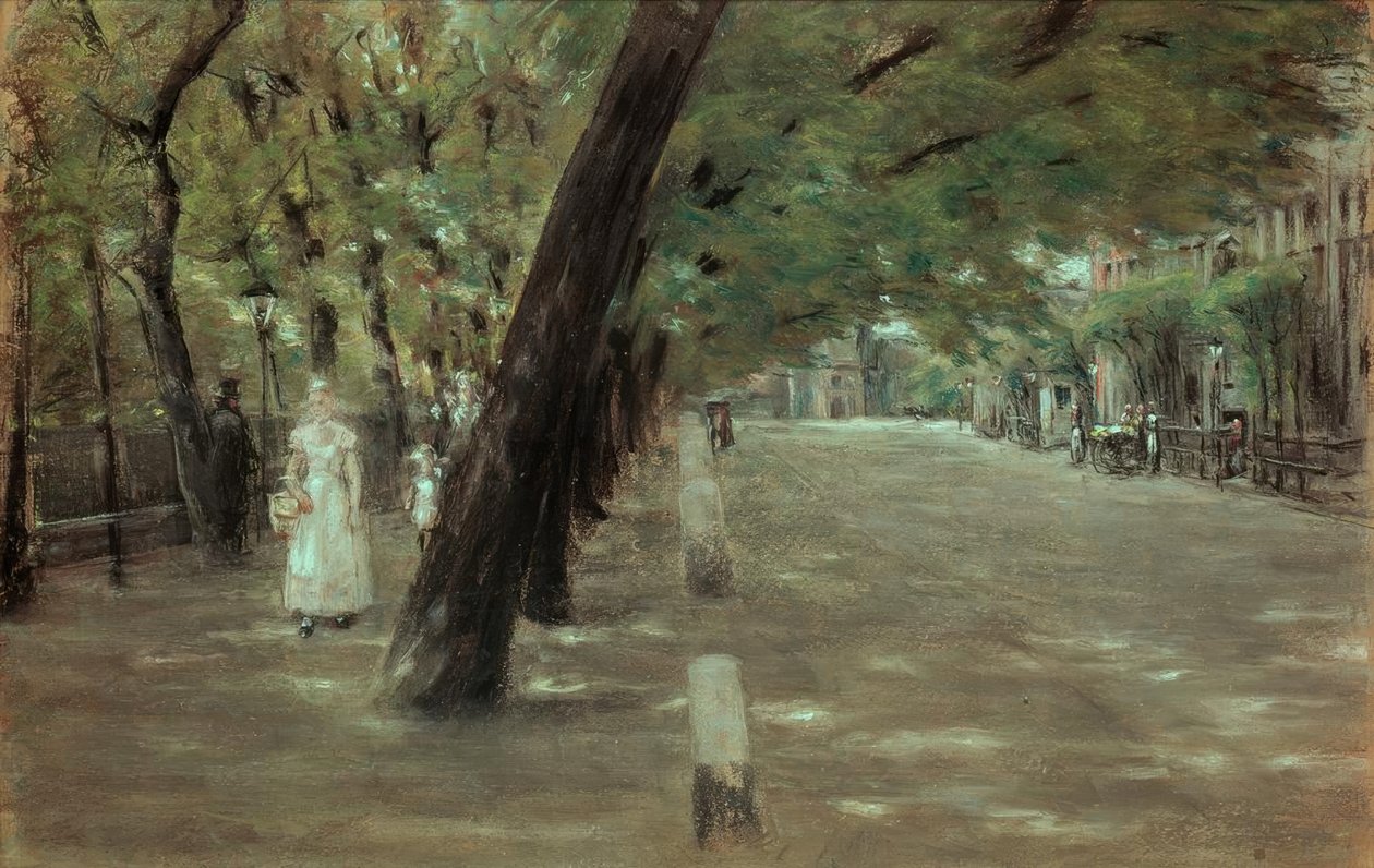 Die Kirchenallee St. Georgissa, Hampurissa tekijältä Max Liebermann