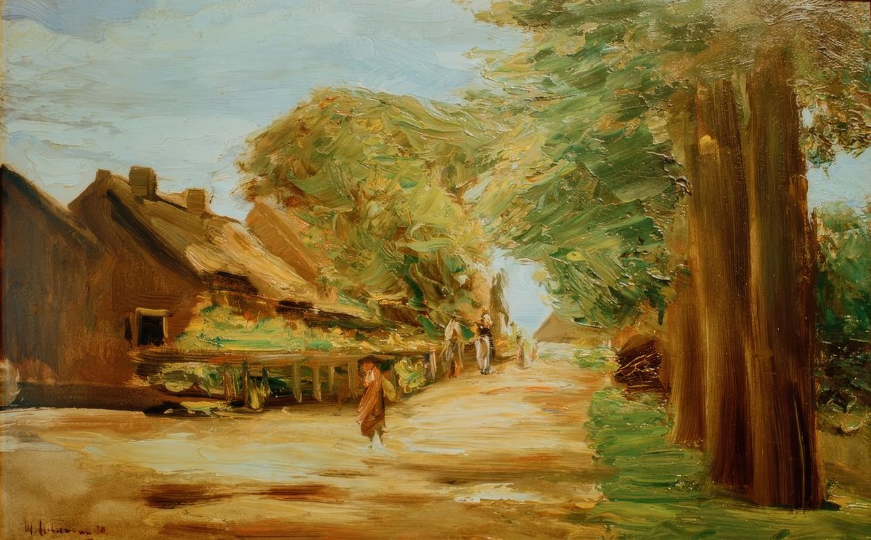 Kyläkatu Larenissa tekijältä Max Liebermann