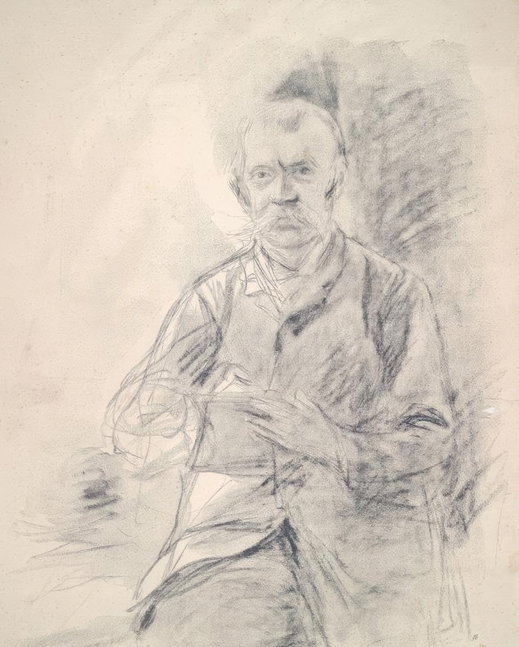 Fritz von Uhde / Litho. v. Rakas mies tekijältä Max Liebermann