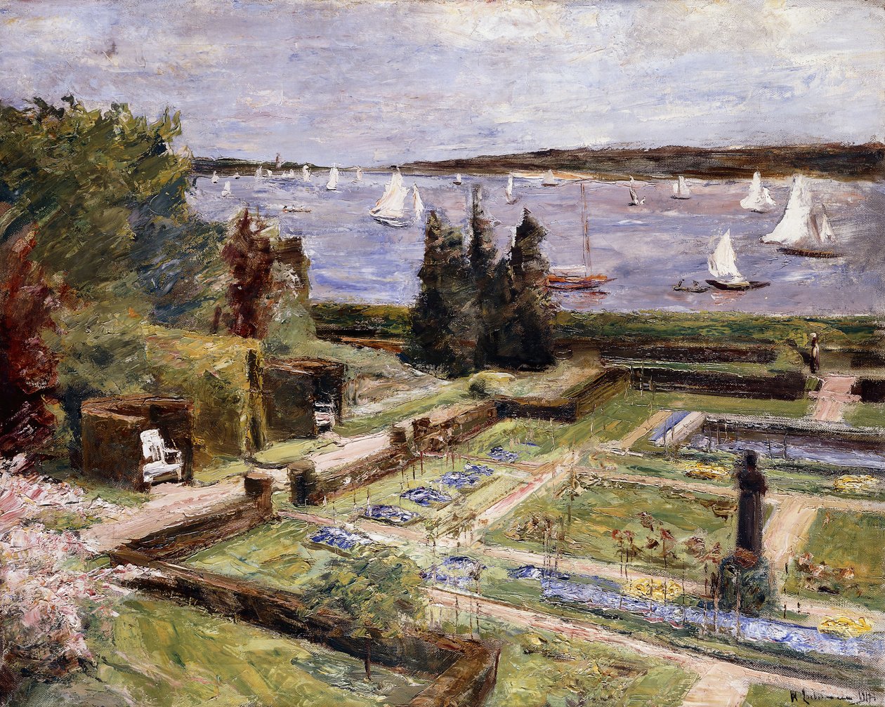 Arnhold-perheen puutarha Wansee-joen rannalla; Wannseegarten der Familie Arnhold, 1911 tekijältä Max Liebermann