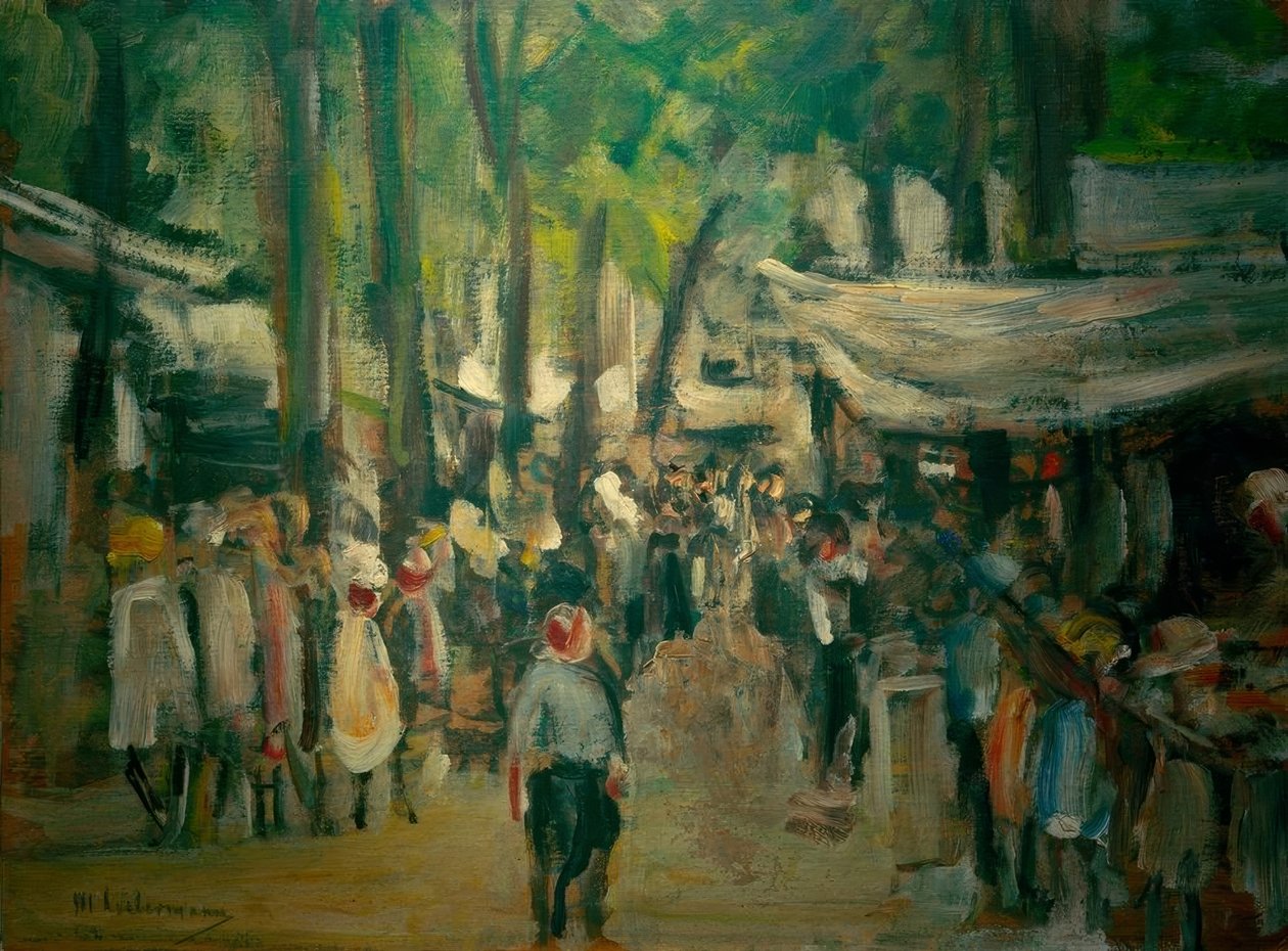 Jahrmarkt Noordwijkissa – Tutkimus tekijältä Max Liebermann