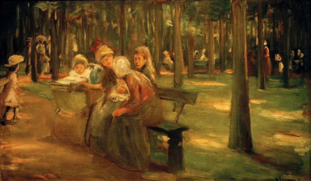 Nanny ja bonnen eläintarhassa tekijältä Max Liebermann
