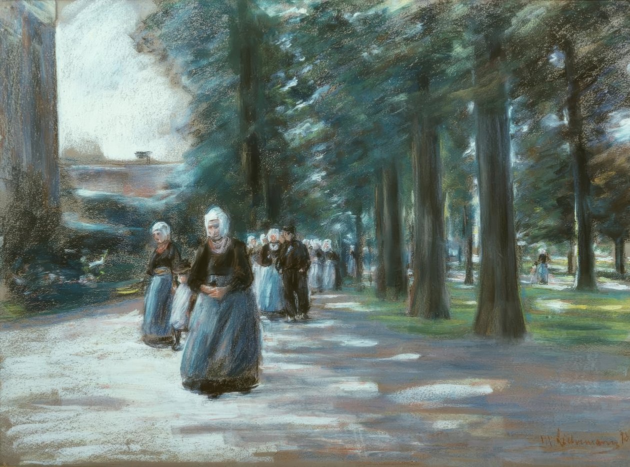 Kirkossakäynti Larenissa tekijältä Max Liebermann