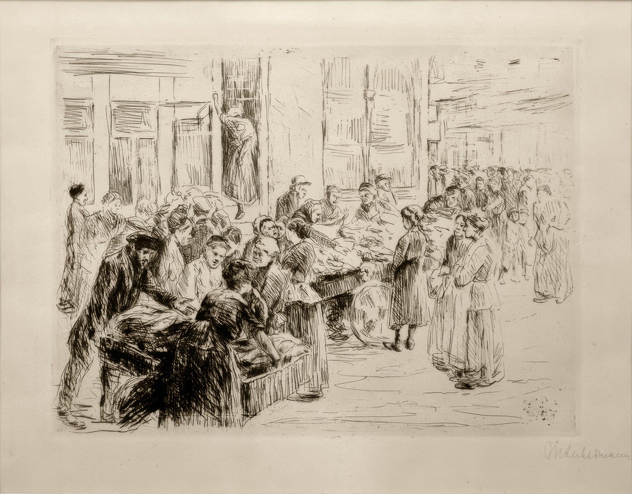 M.Liebermann, Amsterdamin juutalaiskorttelista, kärrykauppa tekijältä Max Liebermann
