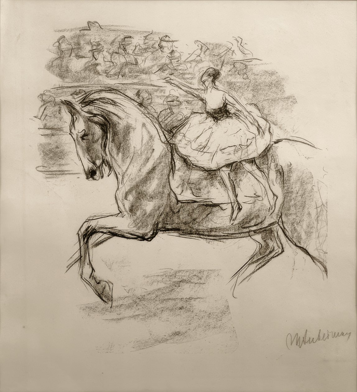 M.Liebermann, sirkusratsastaja tekijältä Max Liebermann