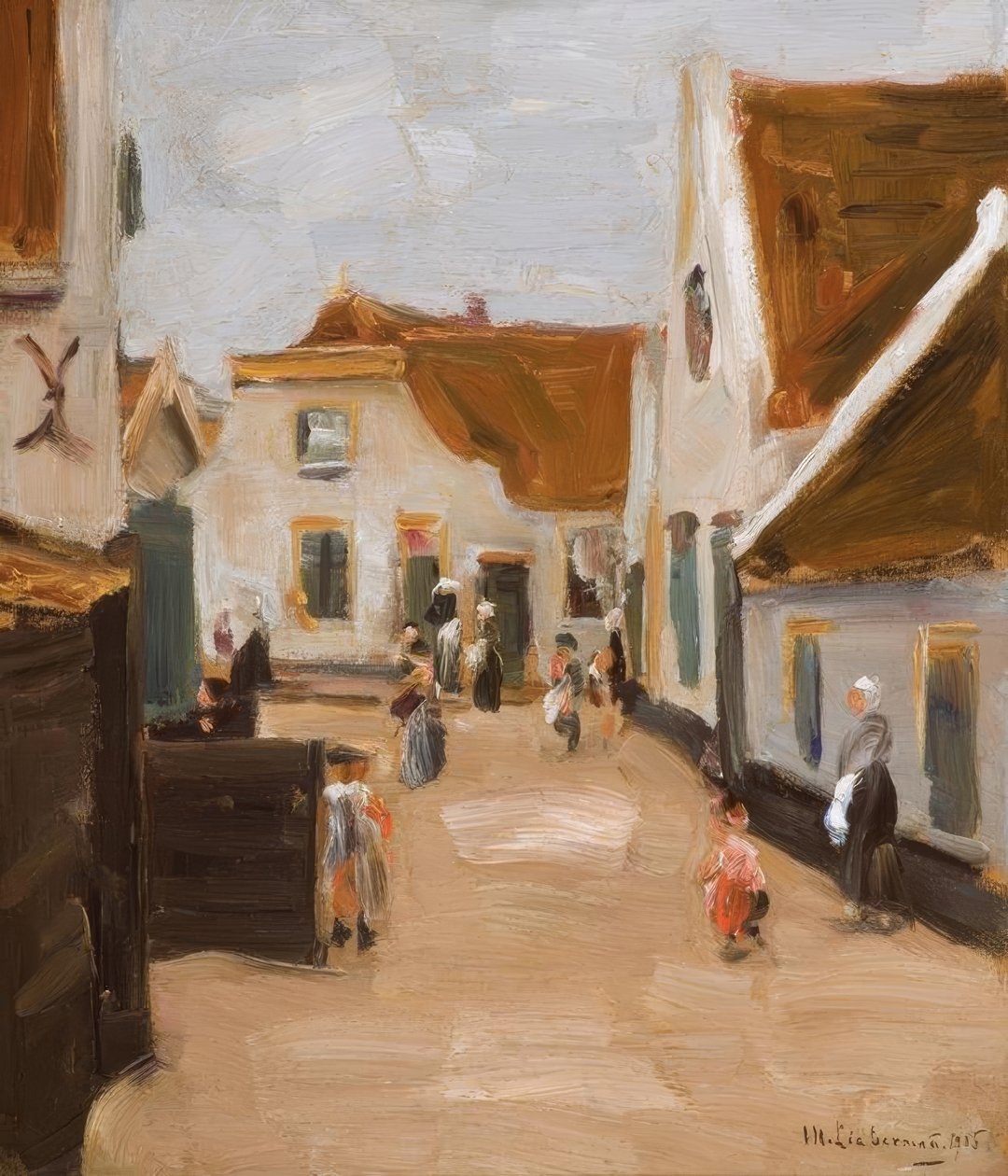 M.Liebermann, Dorfstrasse, Noordwijk tekijältä Max Liebermann