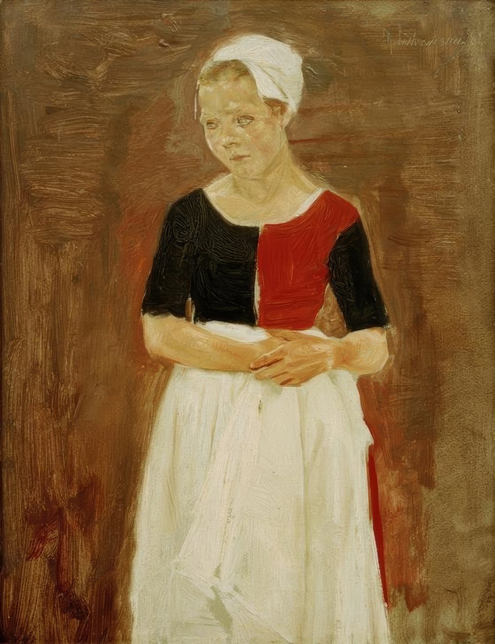 M.Liebermann, Stehendes Waisenmädchen tekijältä Max Liebermann