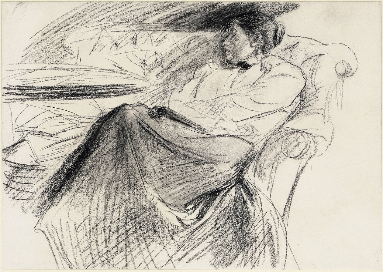 Nukkuva Martha Liebermann tekijältä Max Liebermann