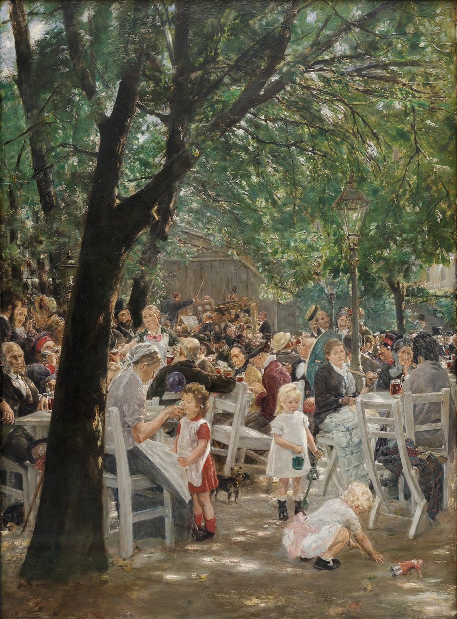 Münchenin olutpuutarha tekijältä Max Liebermann