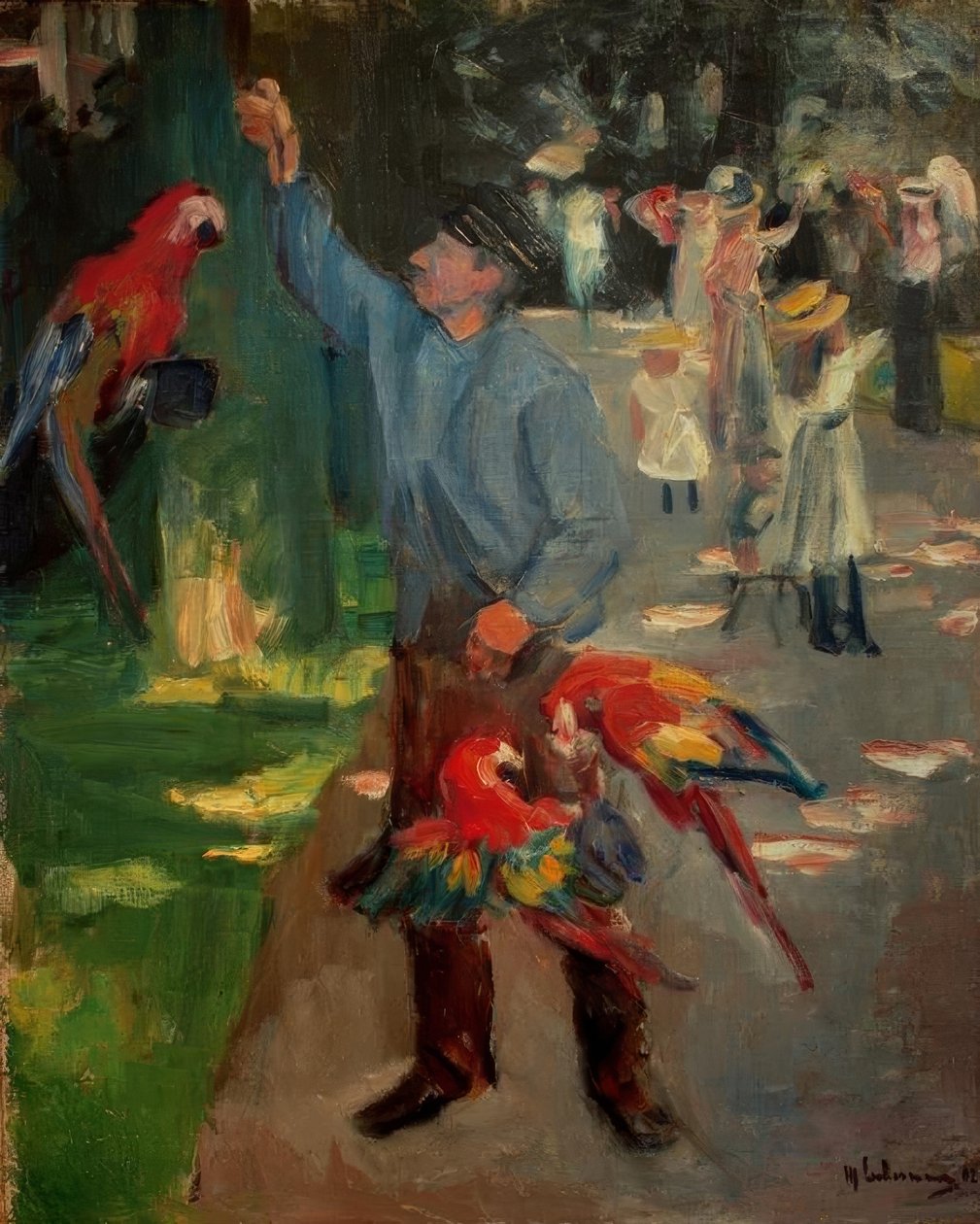 Papageienmann Amsterdamin eläintarhassa tekijältä Max Liebermann