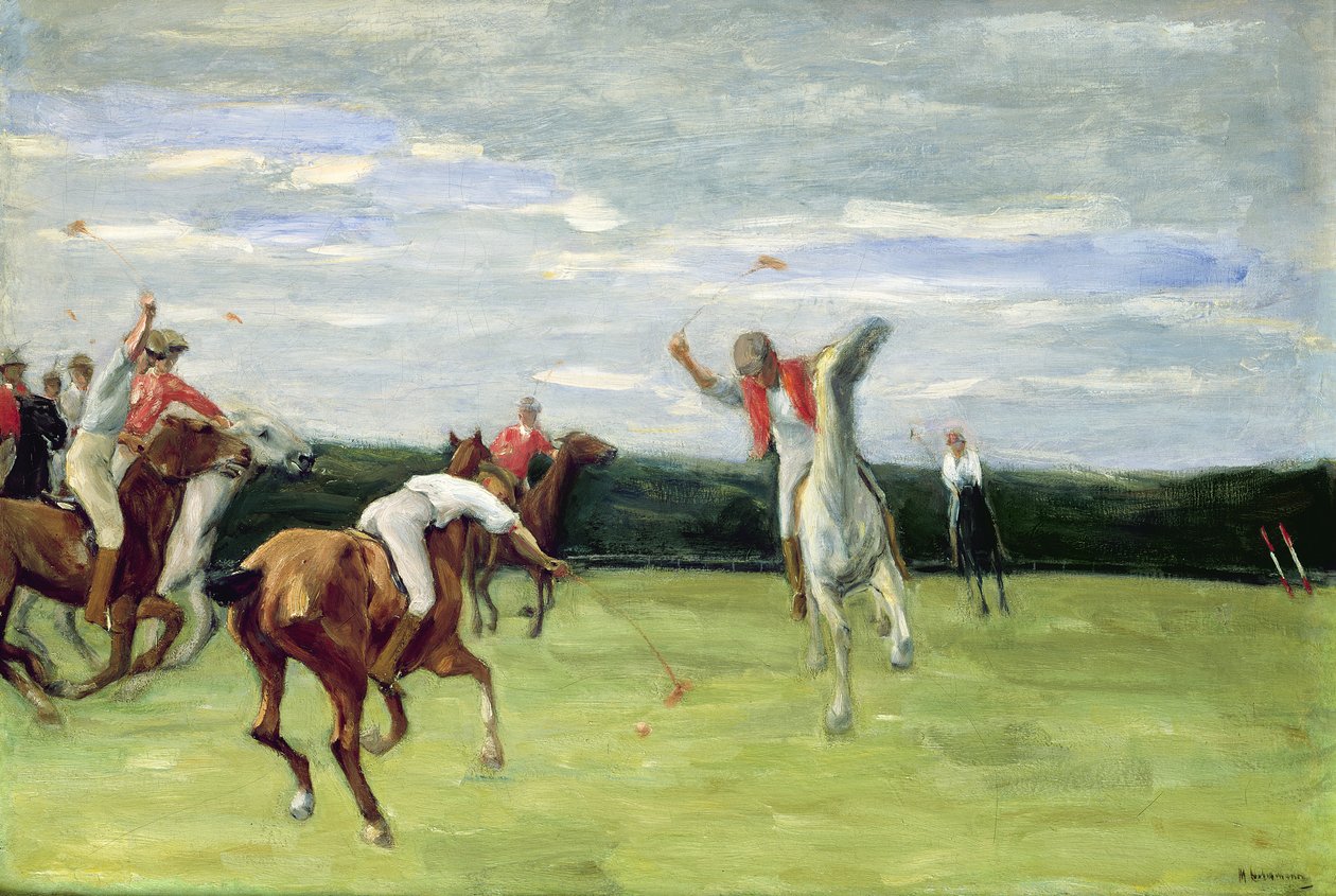 Polopelaaja Jenischparkissa, Hampurissa, 1903 tekijältä Max Liebermann