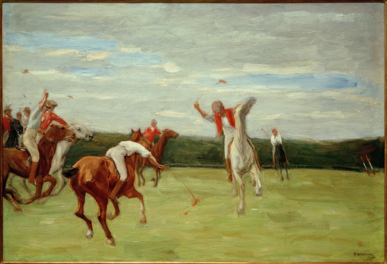 Polospieler Jenischs Parkissa tekijältä Max Liebermann