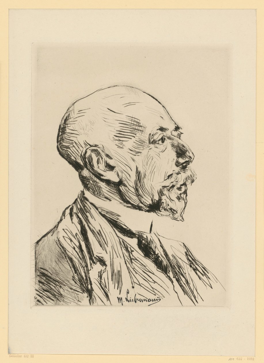 Professori Adolph Goldschmidtin muotokuva tekijältä Max Liebermann