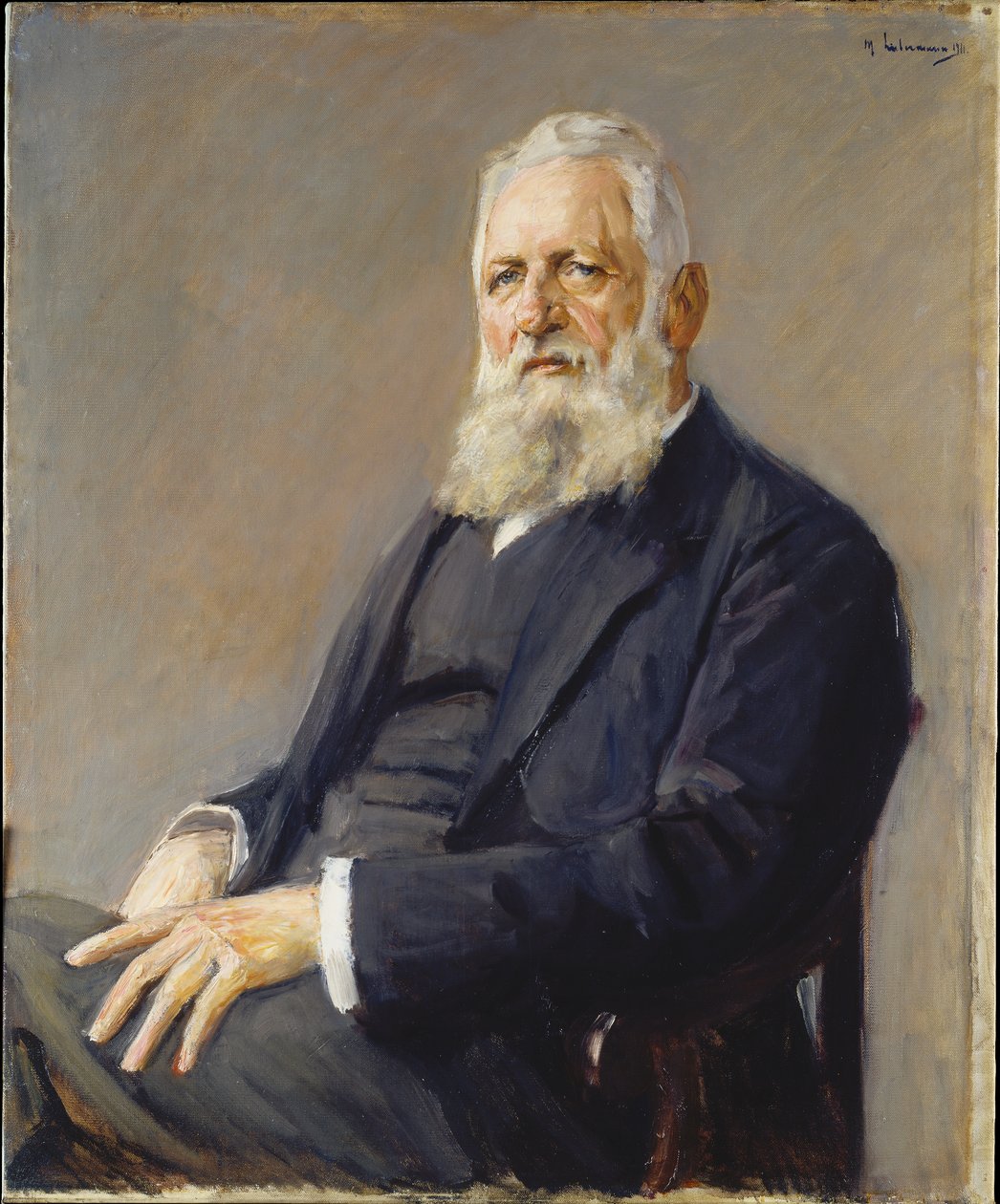 Franz Adickesin, Frankfurtin pormestarin, muotokuva tekijältä Max Liebermann