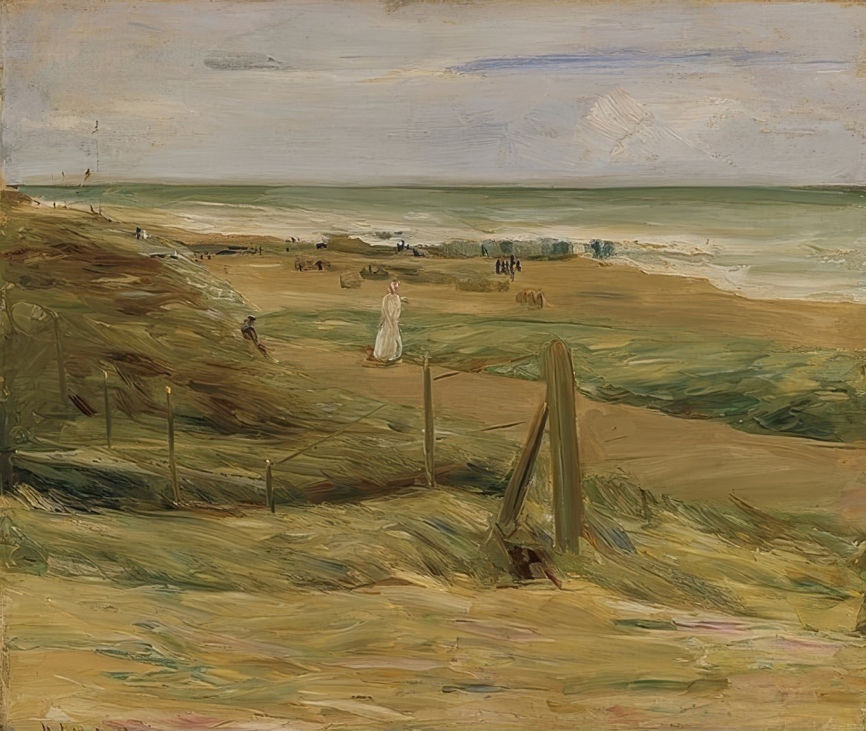 Promenade dyynillä lähellä Noordwijkia. 1908 tekijältä Max Liebermann
