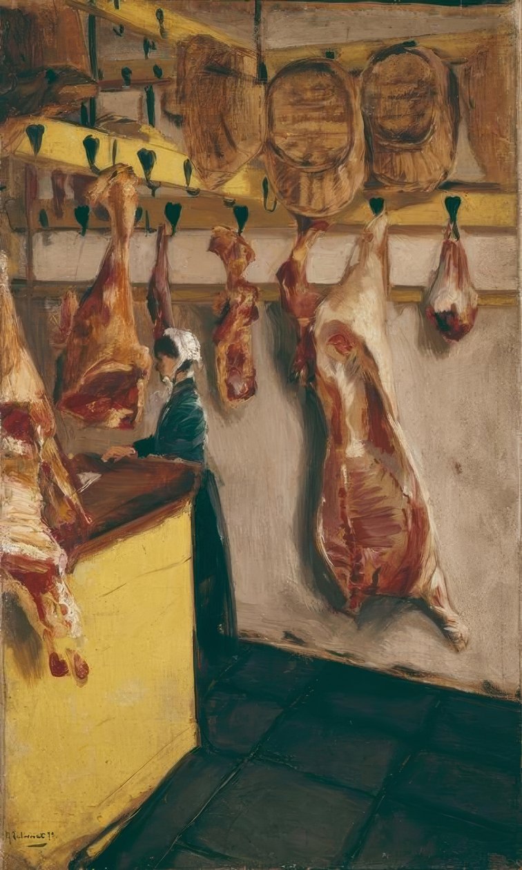 Schlächterladen Dordrechtissa tekijältä Max Liebermann
