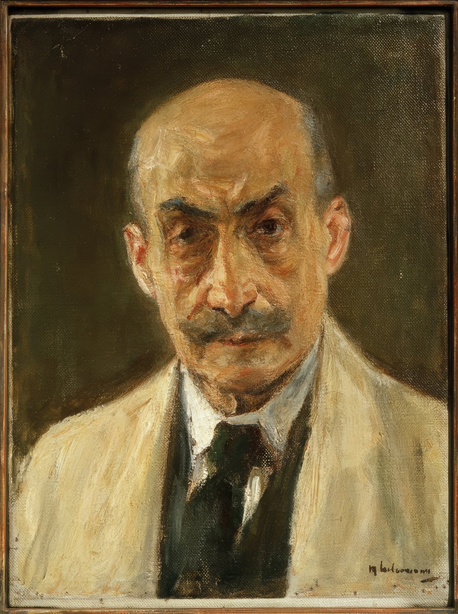 Selbstbildnis (Brustbild im Malerkittel) tekijältä Max Liebermann