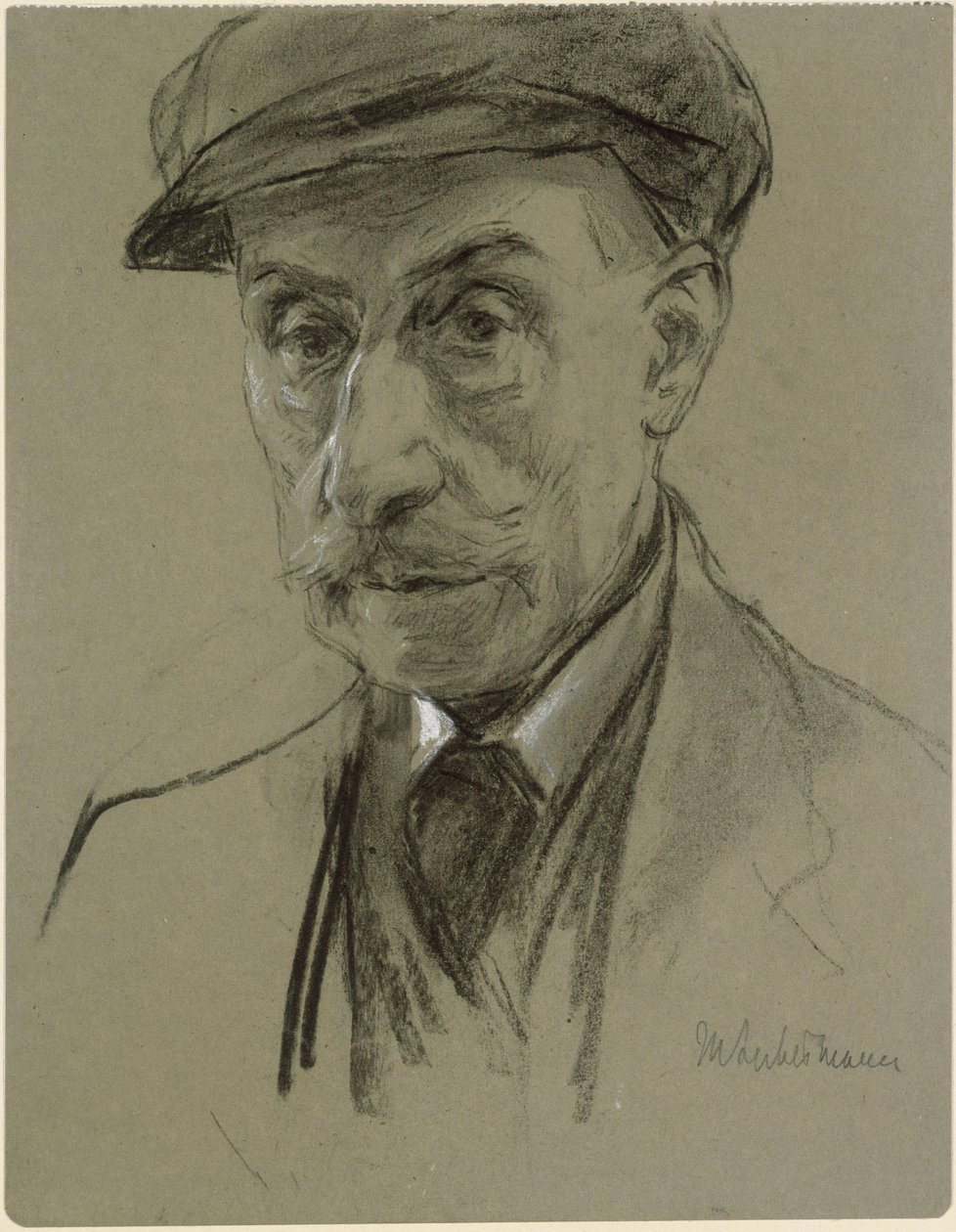 Omakuva lakki päässä tekijältä Max Liebermann