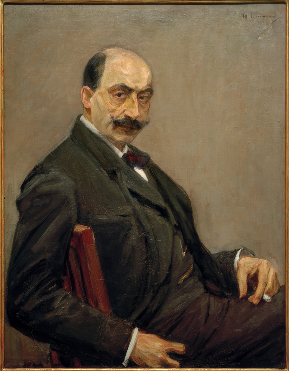 Selbstbildnis nach rechts mit der Zigarette in der Linken tekijältä Max Liebermann