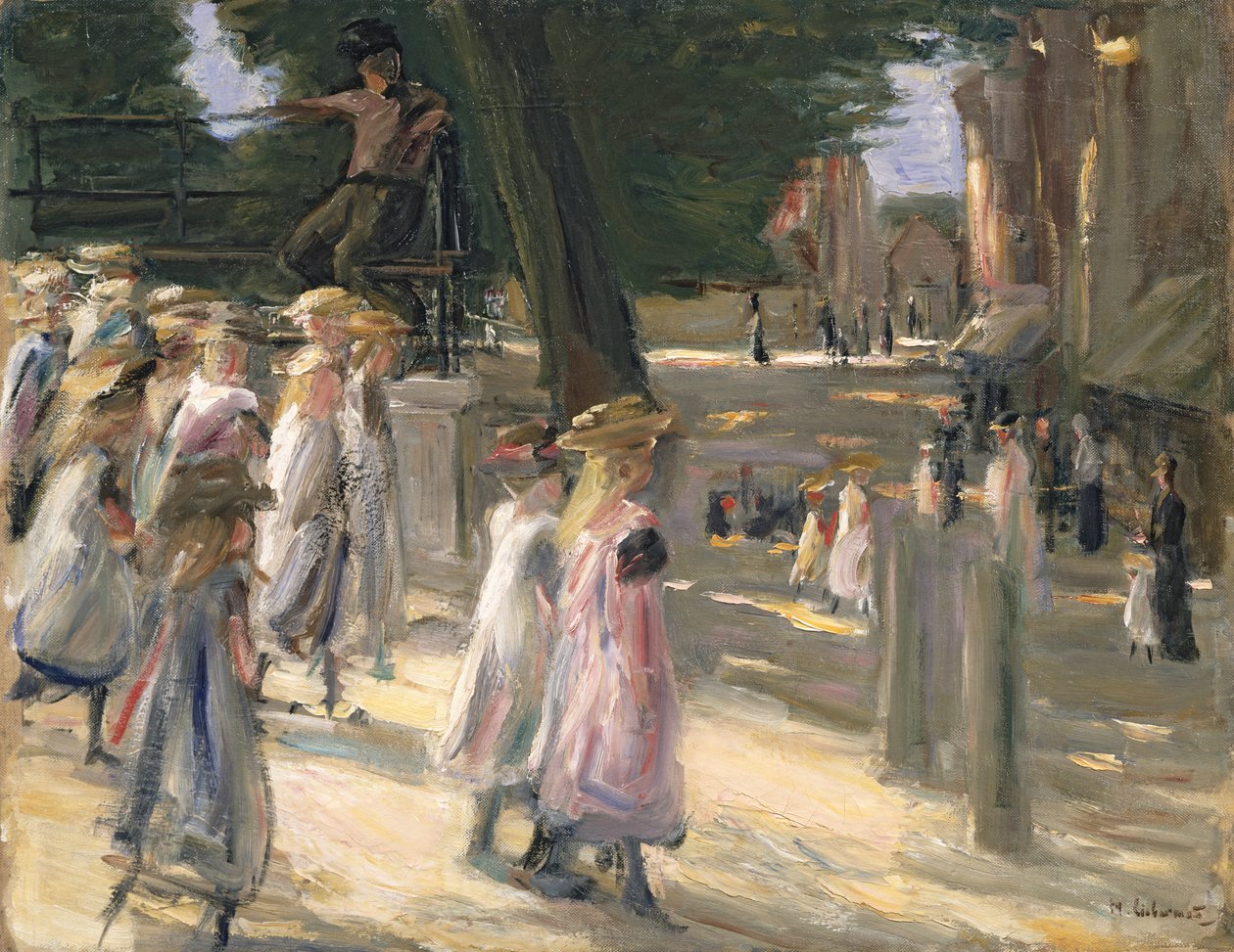 Tie Edamin kouluun (öljy kankaalle) tekijältä Max Liebermann