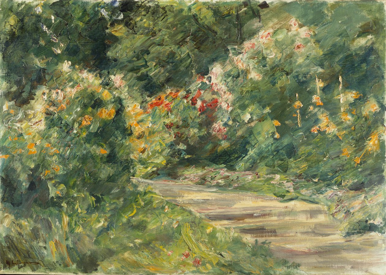 Wannsee Garden, n. 1920-29 (öljy kankaalle) tekijältä Max Liebermann