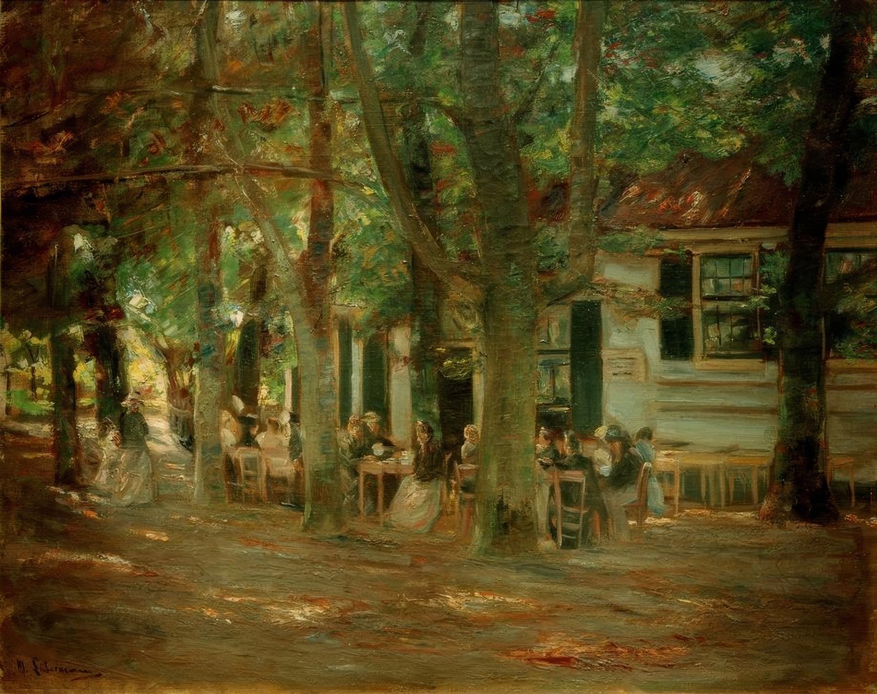 Wirtshaus Overveenissa tekijältä Max Liebermann
