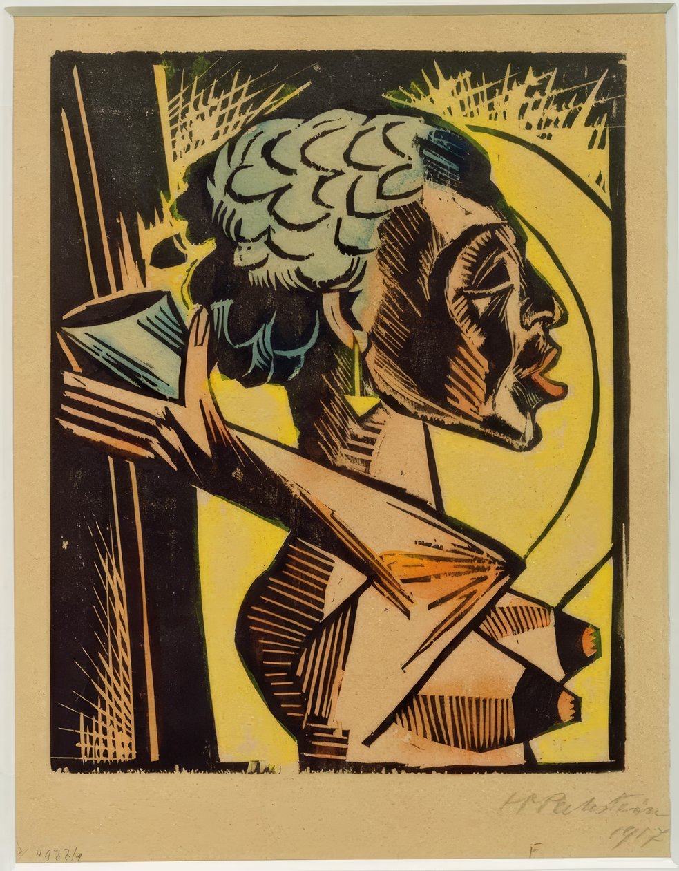 Akt mit Becher tekijältä Max Pechstein