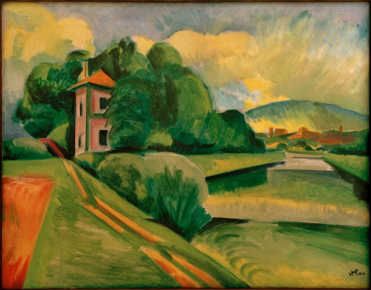 Arno-joen rannalla tekijältä Max Pechstein