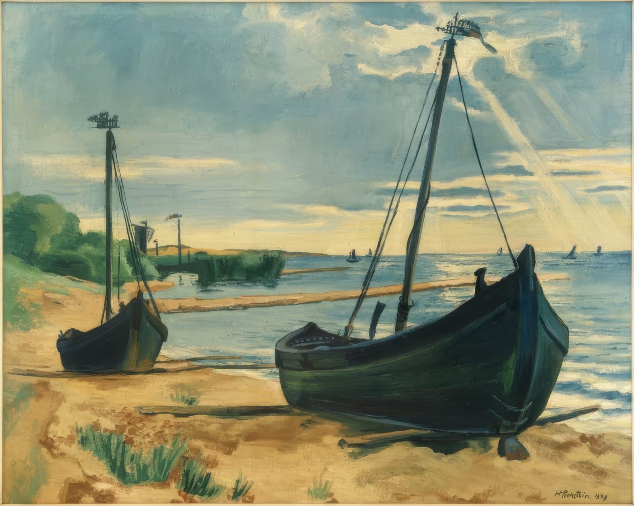 Keitelkähne-veneet tekijältä Max Pechstein