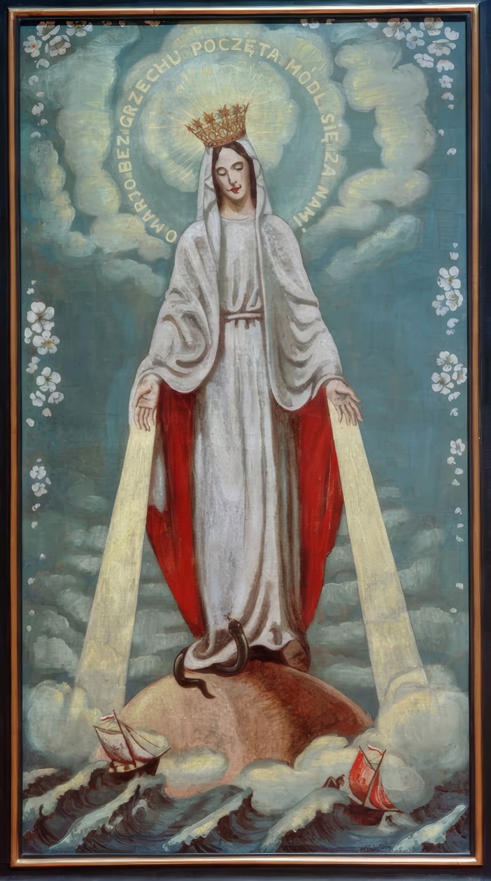 Neitsyt Maria välittäjänä tekijältä Max Pechstein