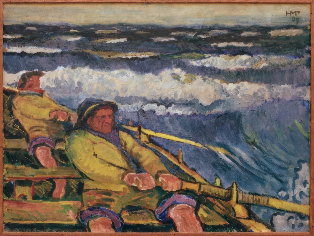 Kalastaja veneessä tekijältä Max Pechstein