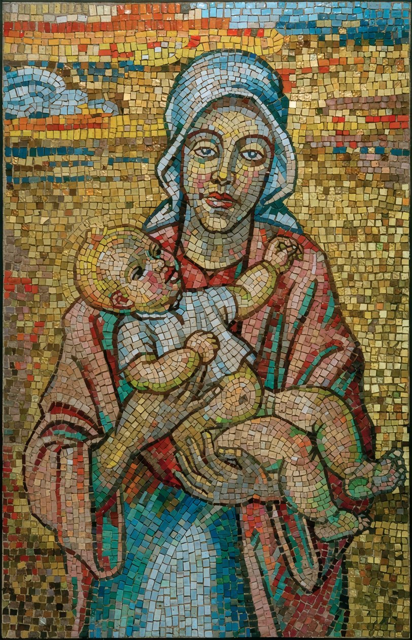 Madonna ja lapsi tekijältä Max Pechstein