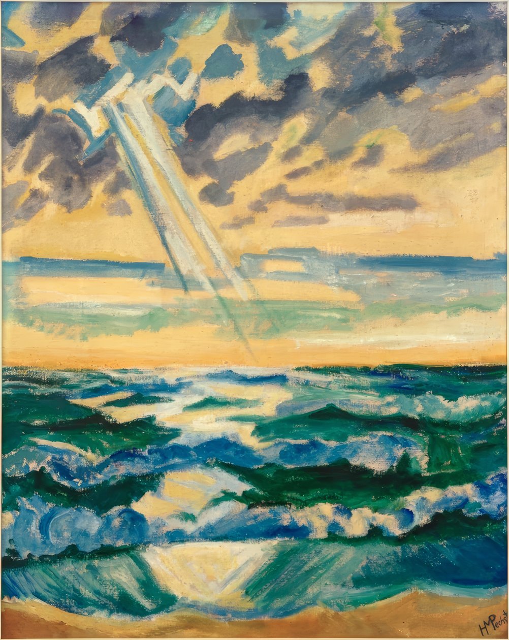 Iltapäivä meren rannalla tekijältä Max Pechstein
