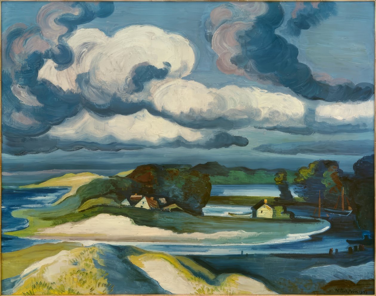 Pohjoismainen maisema tekijältä Max Pechstein