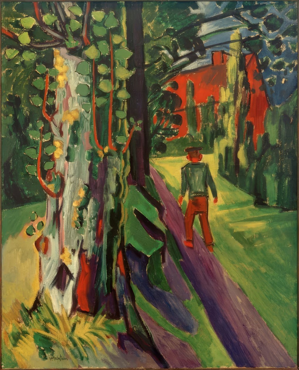 Poppeli sateen jälkeen tekijältä Max Pechstein