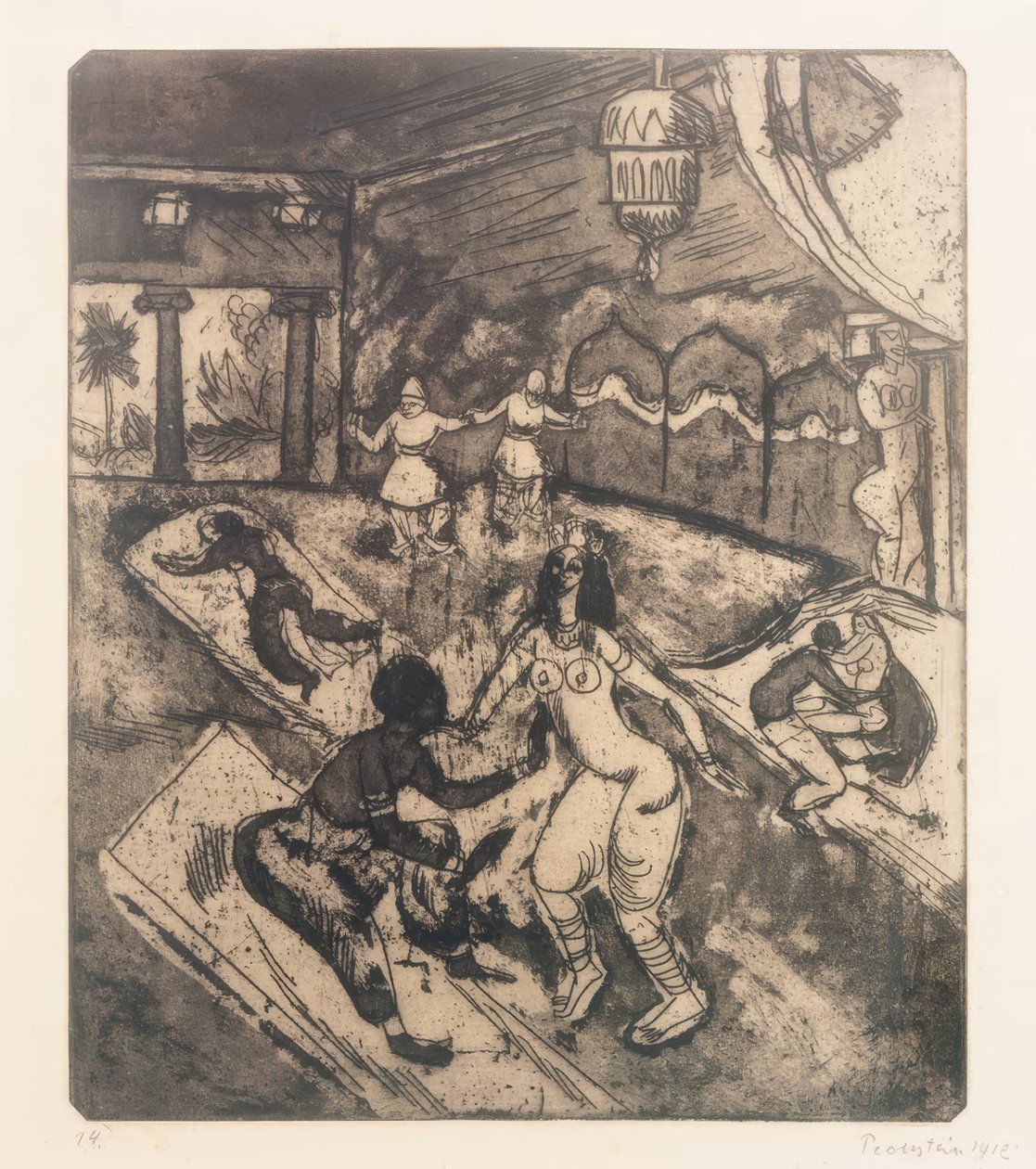 Venäläinen baletti I tekijältä Max Pechstein