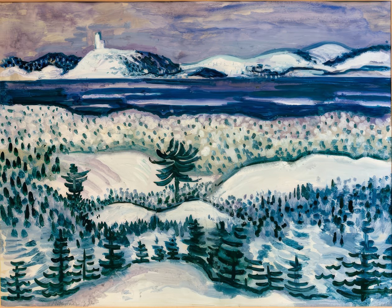 luminen maisema tekijältä Max Pechstein