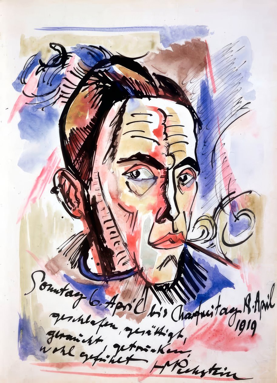 omakuva tekijältä Max Pechstein