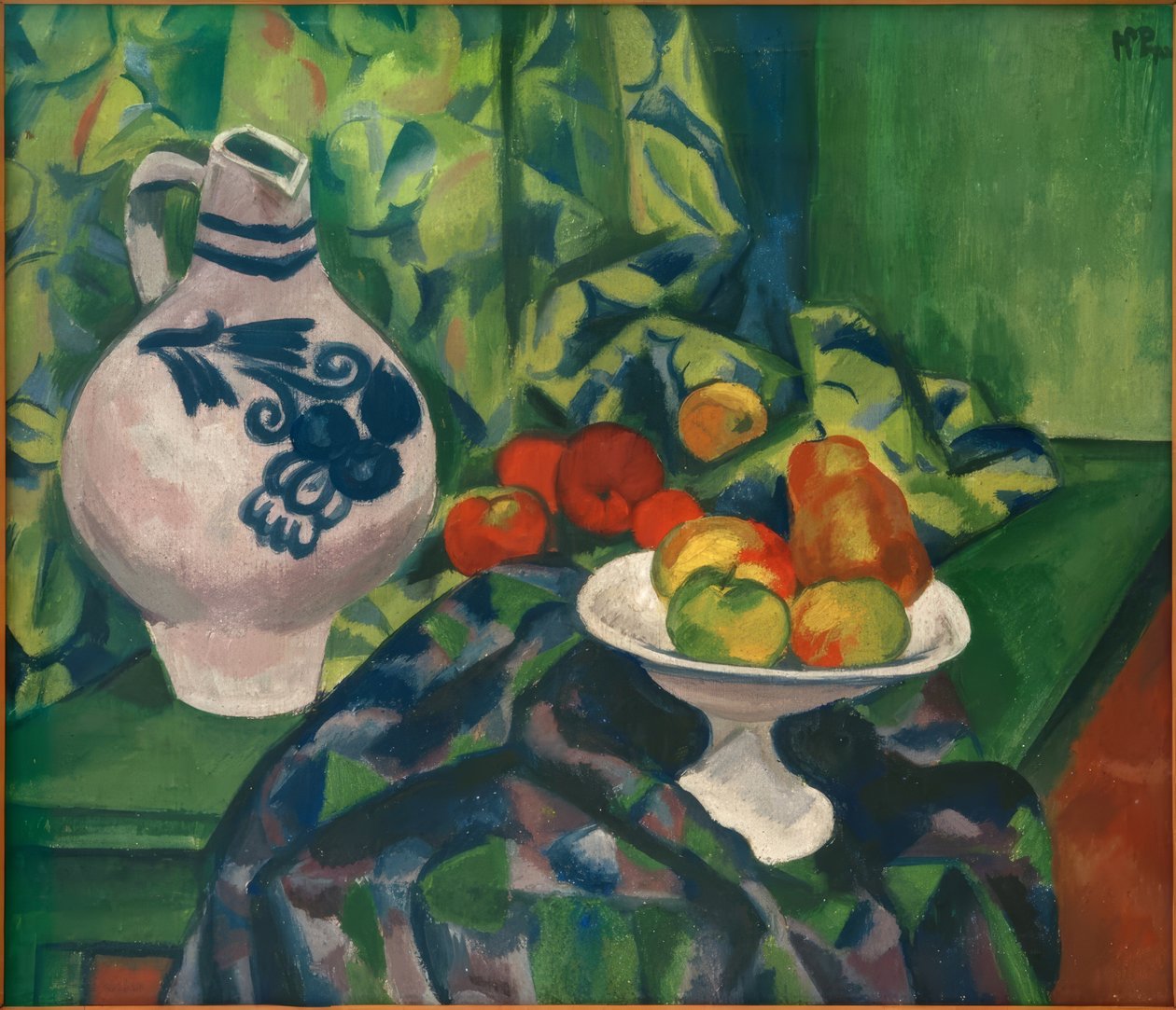 Stillleben mit Fruchtschale tekijältä Max Pechstein