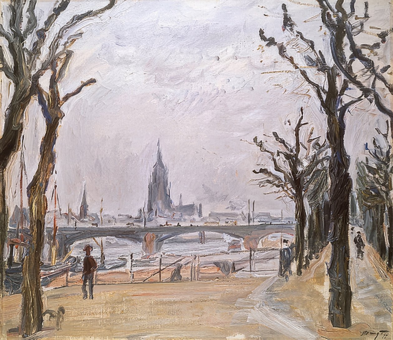 Näkymä Frankfurtiin. 1911 tekijältä Max Slevogt