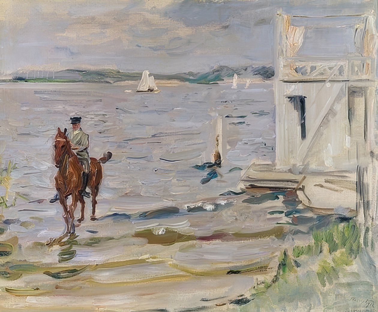 Kylpylä Havelissa. 1912 tekijältä Max Slevogt