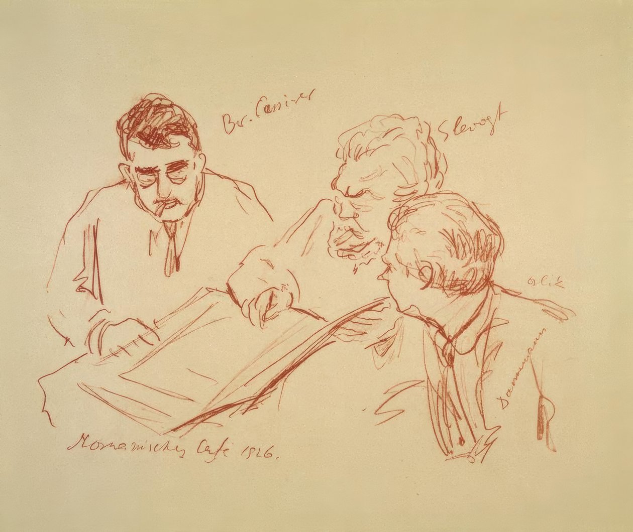 Romaaninen kahvila 1926 tekijältä Max Slevogt